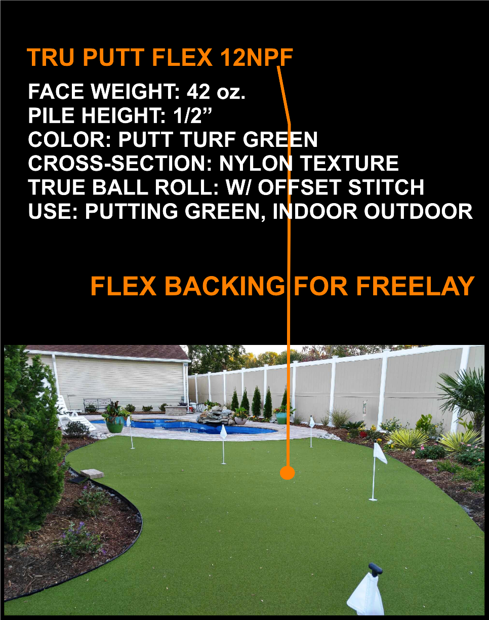 TRU PUTT FLEX 12NPF (PGA 1/2" Nylon Putting Green with Flex Backing) #4
